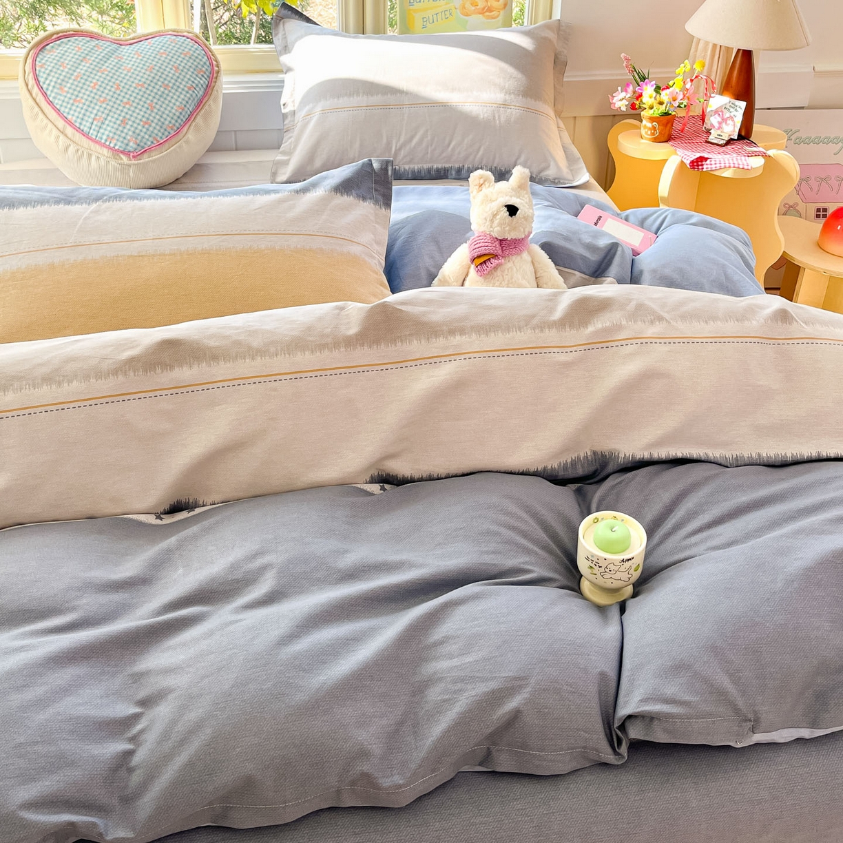 91家纺网 家纺一手货源 找家纺 莱通家纺 2026春夏新款全棉12868印花四件套单品系列-单被套 星辰大海