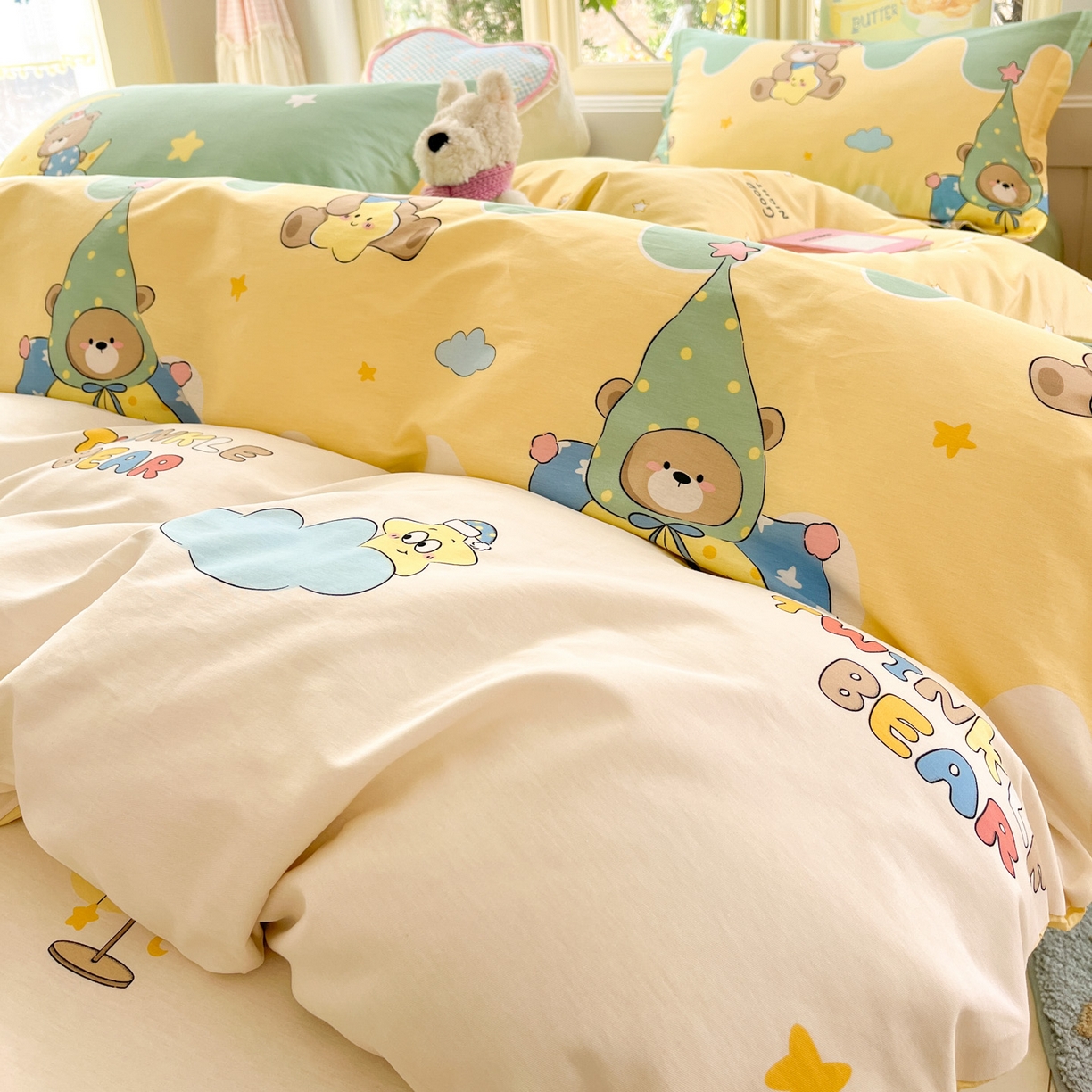 91家纺网 家纺一手货源 找家纺 （总）莱通家纺 2026春夏新款全棉12868印花四件套单品系列-四件套