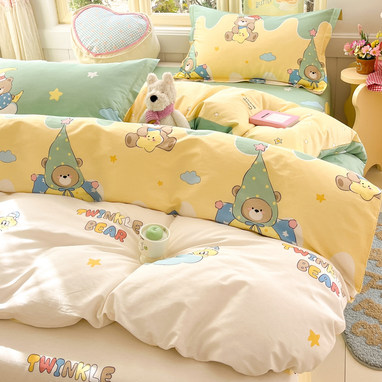 91家纺网 家纺一手货源 找家纺 （总）莱通家纺 2026春夏新款全棉12868印花四件套单品系列-四件套