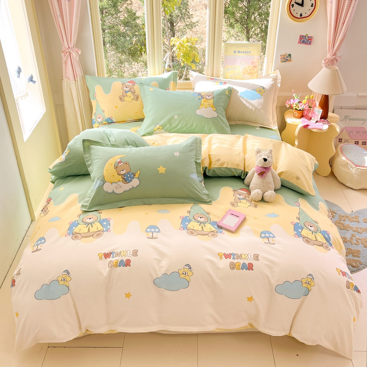 91家纺网 家纺一手货源 找家纺 （总）莱通家纺 2026春夏新款全棉12868印花四件套单品系列-四件套