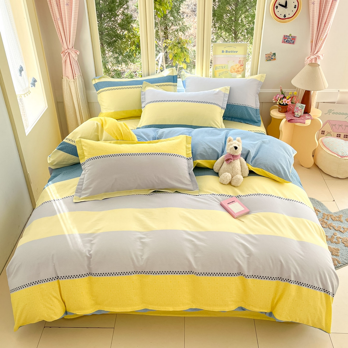 91家纺网 家纺一手货源 找家纺 （总）莱通家纺 2026春夏新款全棉12868印花四件套单品系列-四件套