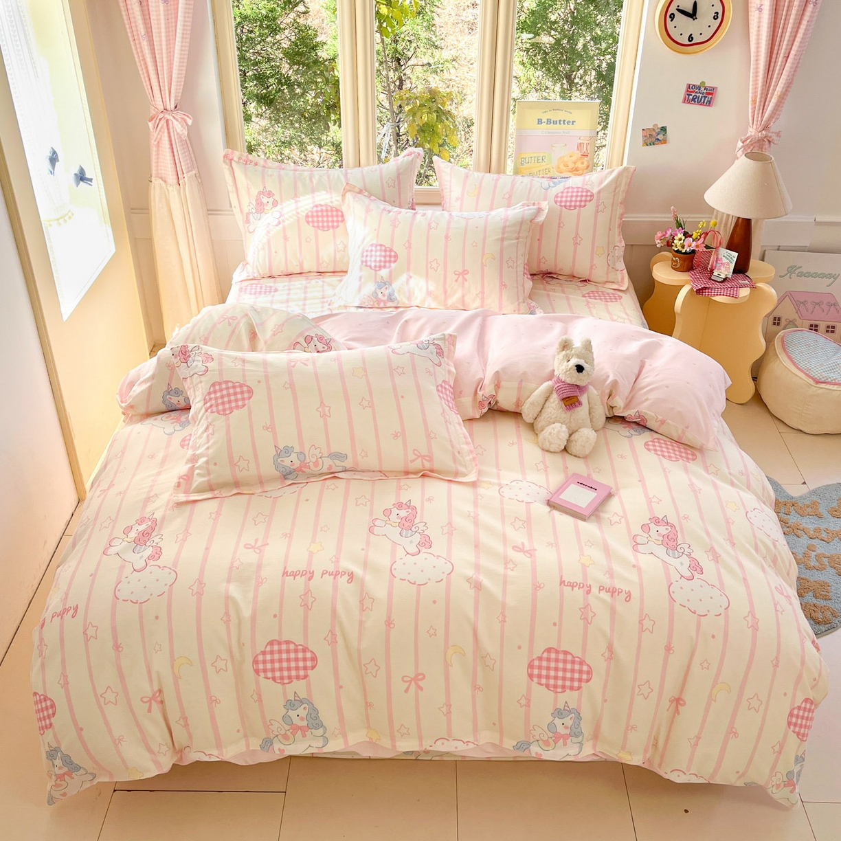 91家纺网 家纺一手货源 找家纺 （总）莱通家纺 2026春夏新款全棉12868印花四件套单品系列-四件套