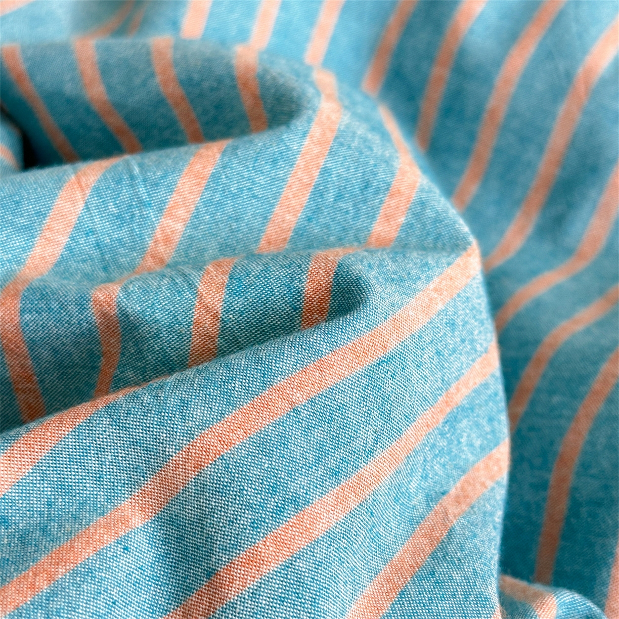 91家纺网 家纺一手货源 找家纺 被窝家纺 2026新款莫兰迪条纹水洗棉懒人被被子被芯 莫兰迪条纹-蓝