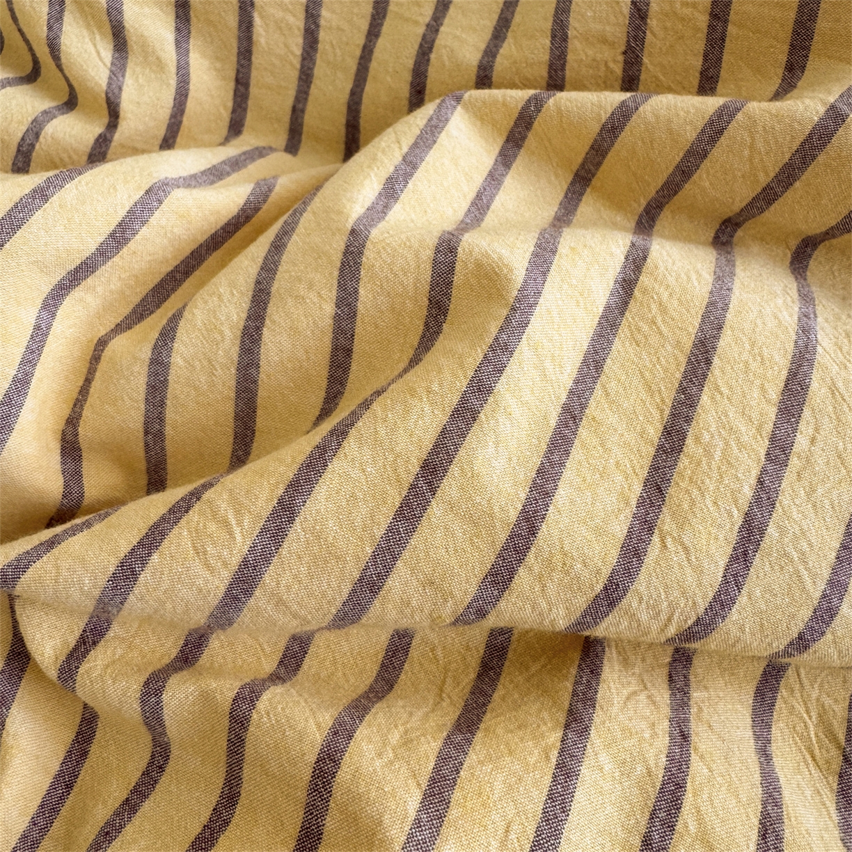 91家纺网 家纺一手货源 找家纺 被窝家纺 2026新款莫兰迪条纹水洗棉懒人被被子被芯 莫兰迪条纹-黄