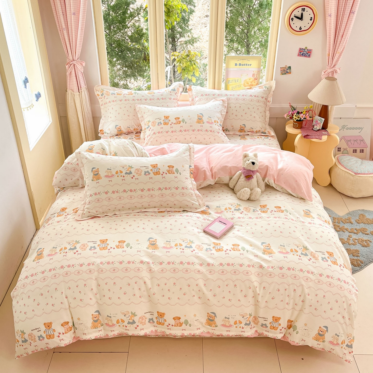 91家纺网 家纺一手货源 找家纺 （总）莱通家纺 2026春夏新款全棉12868印花四件套单品系列-四件套