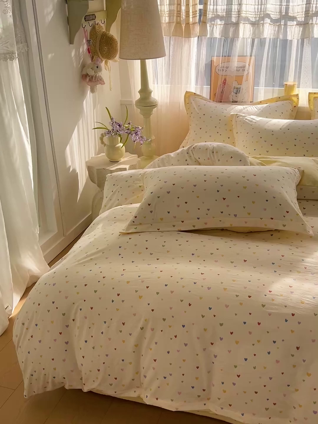 91家纺网 家纺一手货源 找家纺 一比一家纺 2026新款亲肤舒适仿棉印花床盖四件套 童趣