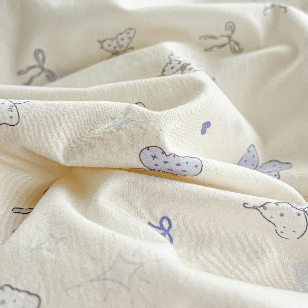 91家纺网 家纺一手货源 找家纺 一比一家纺 2026新款亲肤舒适仿棉印花床盖四件套 逐梦