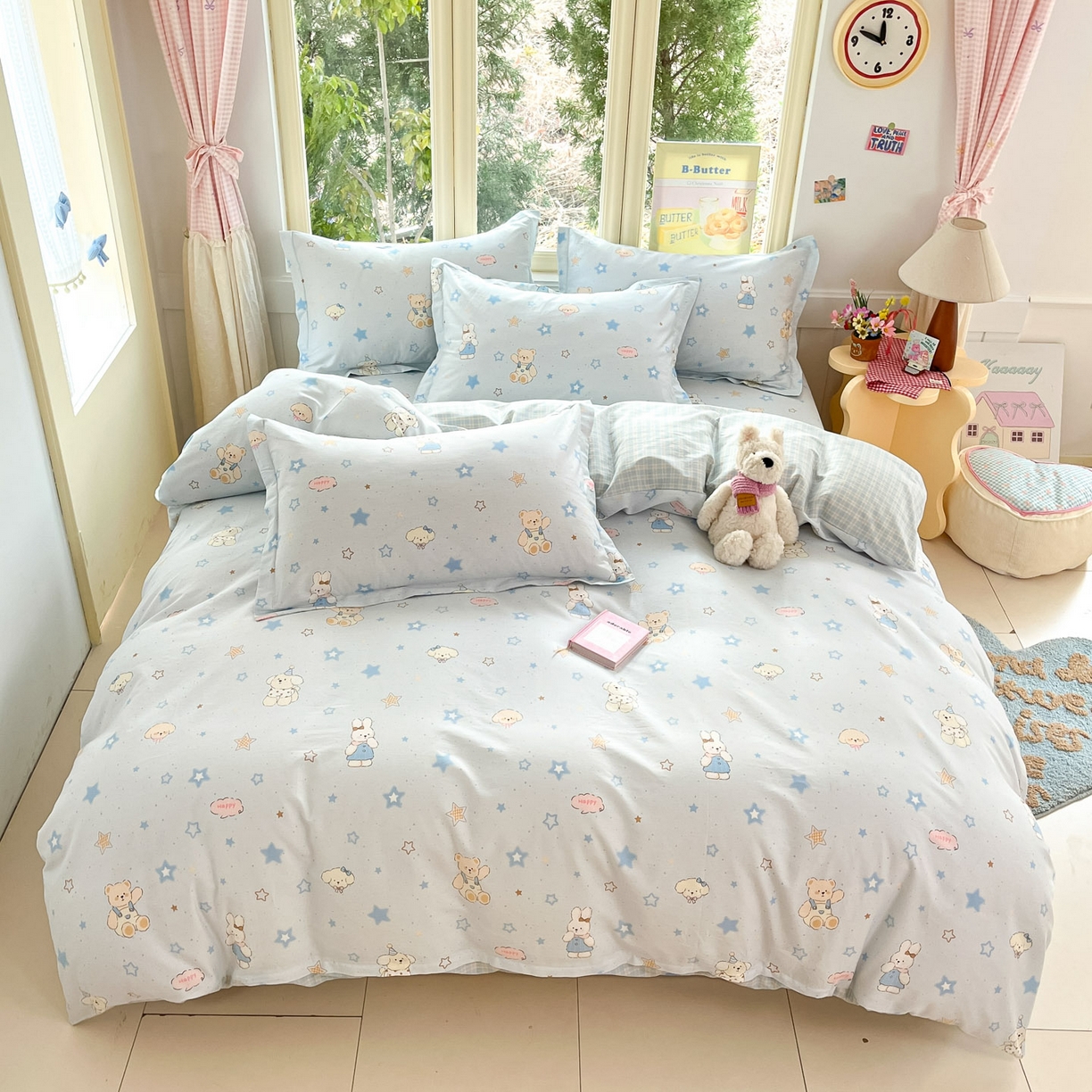 91家纺网 家纺一手货源 找家纺 （总）莱通家纺 2026春夏新款全棉12868印花四件套单品系列-四件套