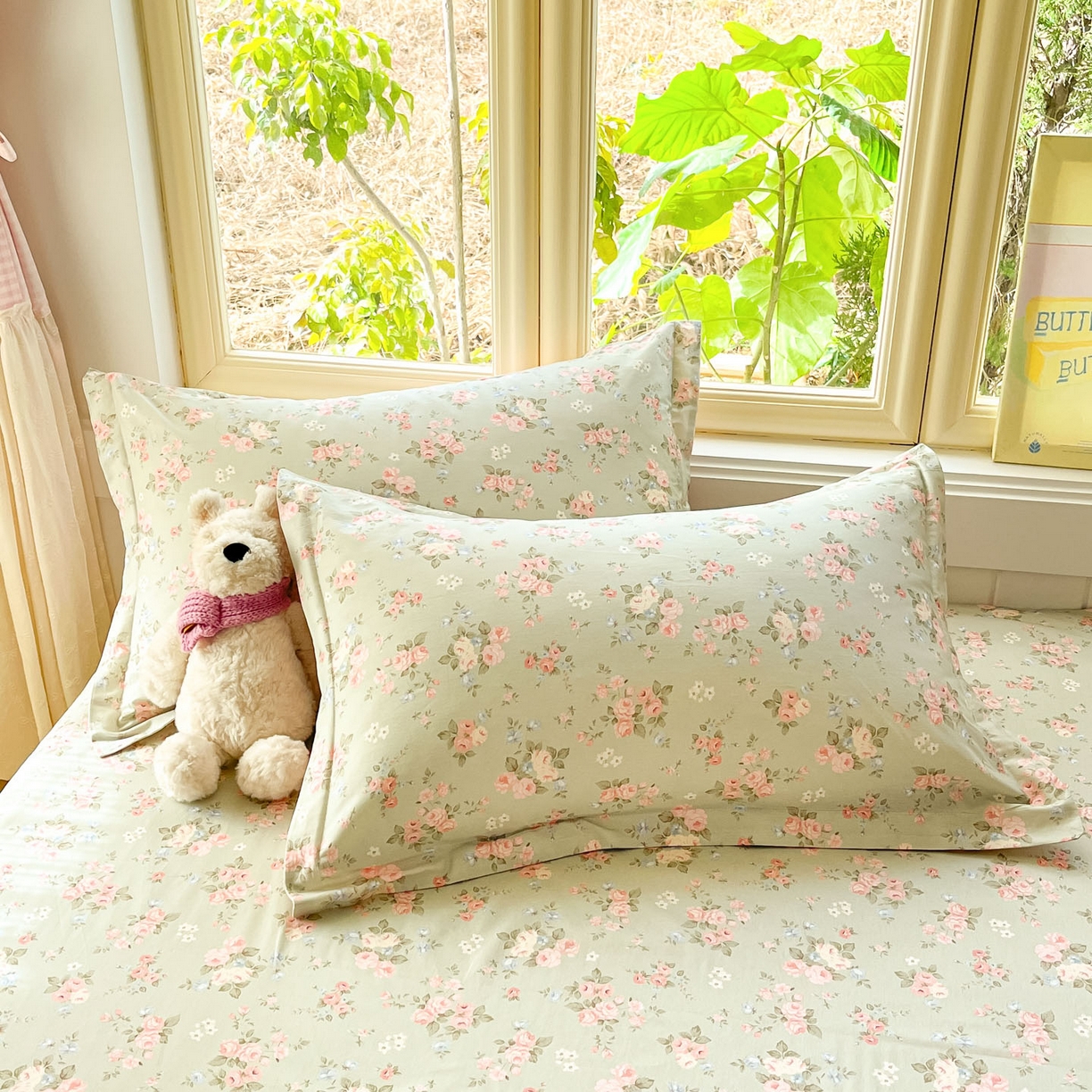 91家纺网 家纺一手货源 找家纺 莱通家纺 2026春夏新款全棉12868印花四件套单品系列-四件套 璃光浅梦