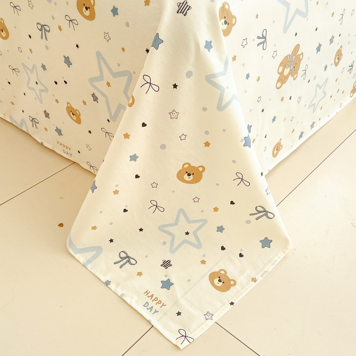 91家纺网 家纺一手货源 找家纺 莱通家纺 2026春夏新款全棉12868印花四件套单品系列-四件套 小熊天文馆