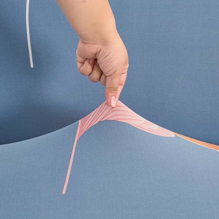 91家纺网 家纺一手货源 找家纺 兴俪韵家纺 2025新款裙边款图案双扶手沙发套 银杏叶