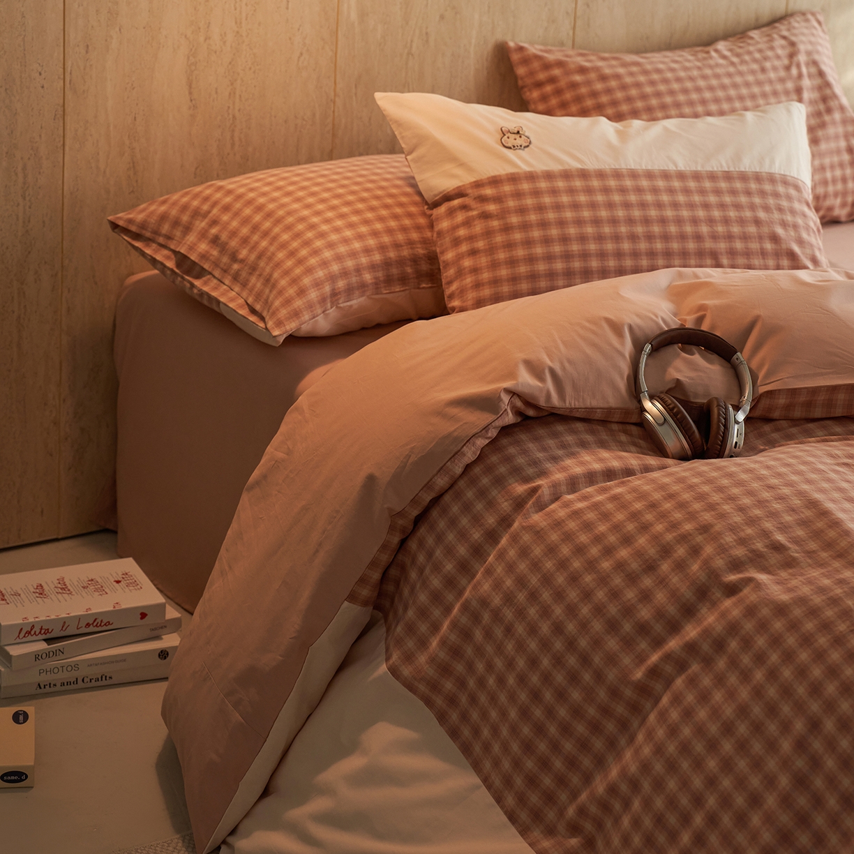 91家纺网 家纺一手货源 找家纺 安莱生活 2026年新品全棉纯棉色织水洗棉自然系列四件套-自然系列 塞娜