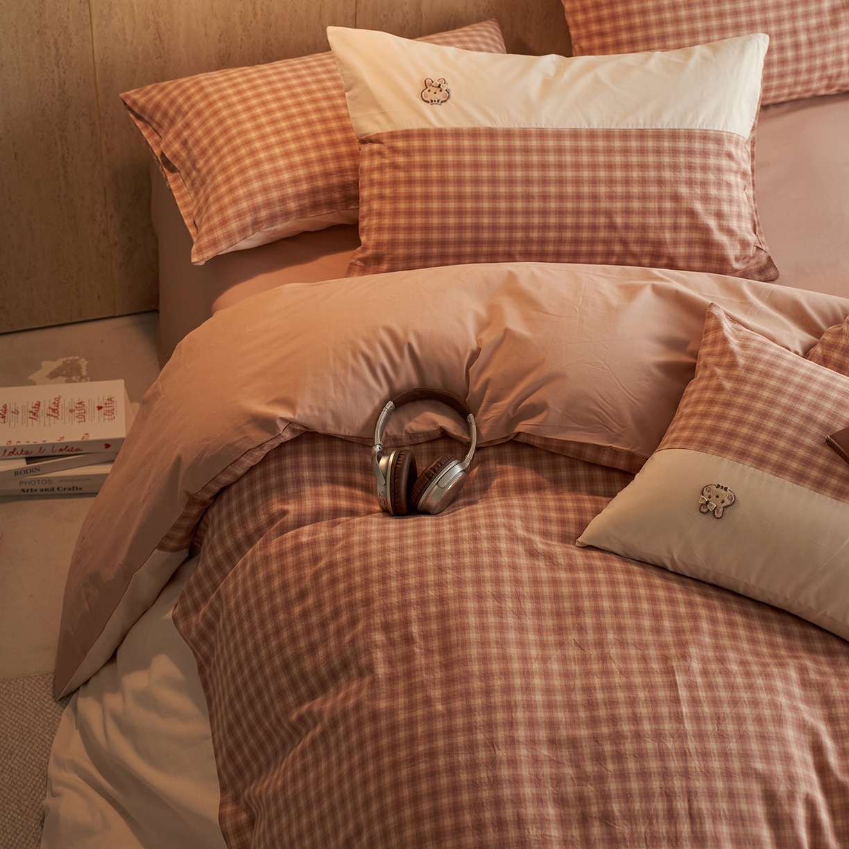 91家纺网 家纺一手货源 找家纺 安莱生活 2026年新品全棉纯棉色织水洗棉自然系列四件套-自然系列 塞娜