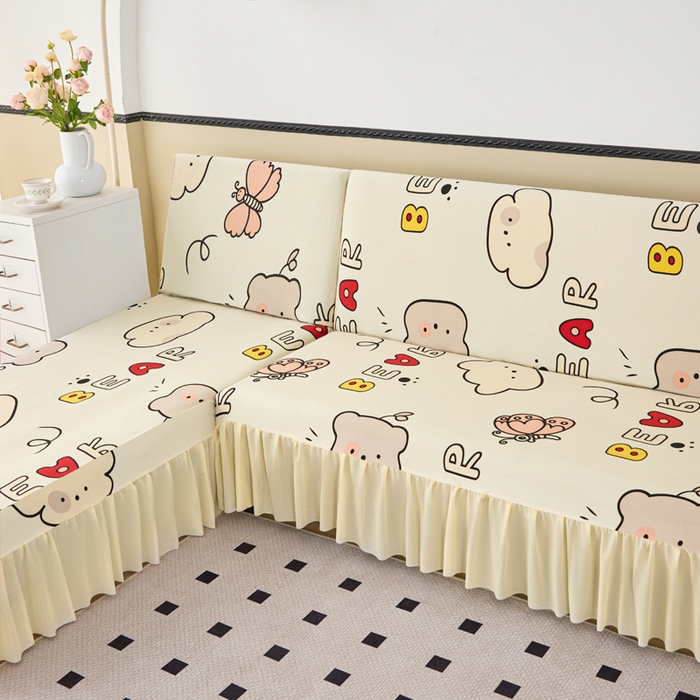 91家纺网 家纺一手货源 找家纺 （总）兴俪韵家纺 2025新款裙边图案沙发床套