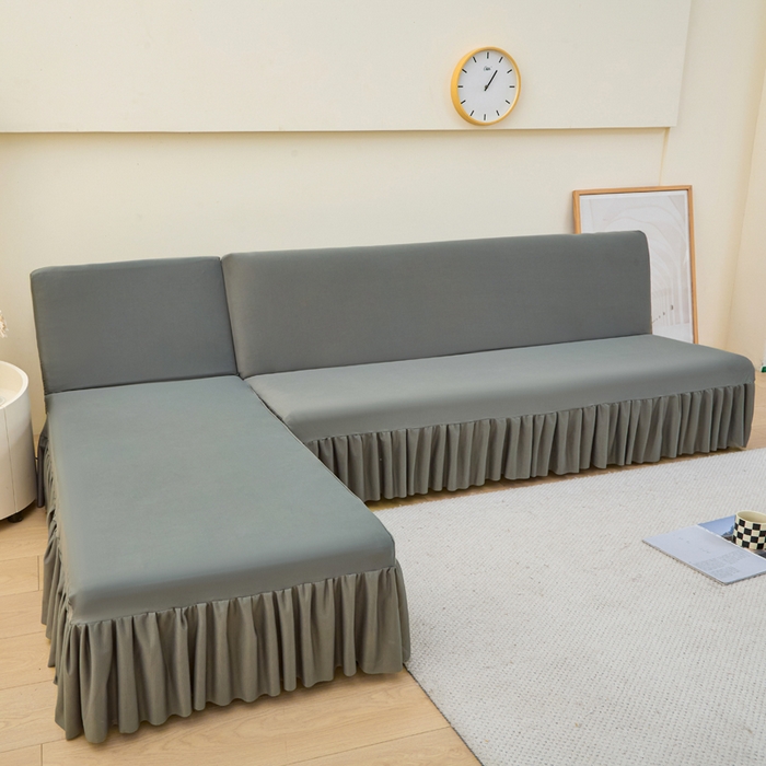 91家纺网 家纺一手货源 找家纺 （总）兴俪韵家纺 2025新款裙边款纯色无扶手沙发套