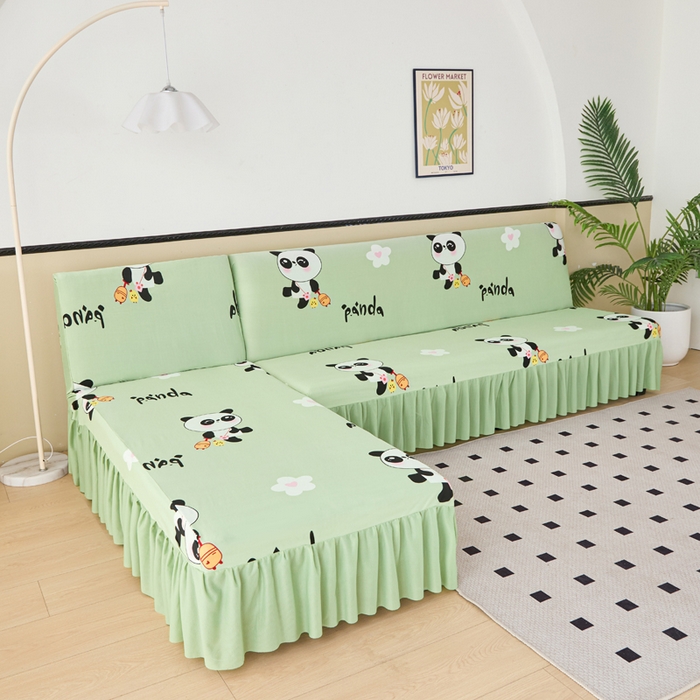 91家纺网 家纺一手货源 找家纺 （总）兴俪韵家纺 2025新款裙边图案沙发床套-贵妃