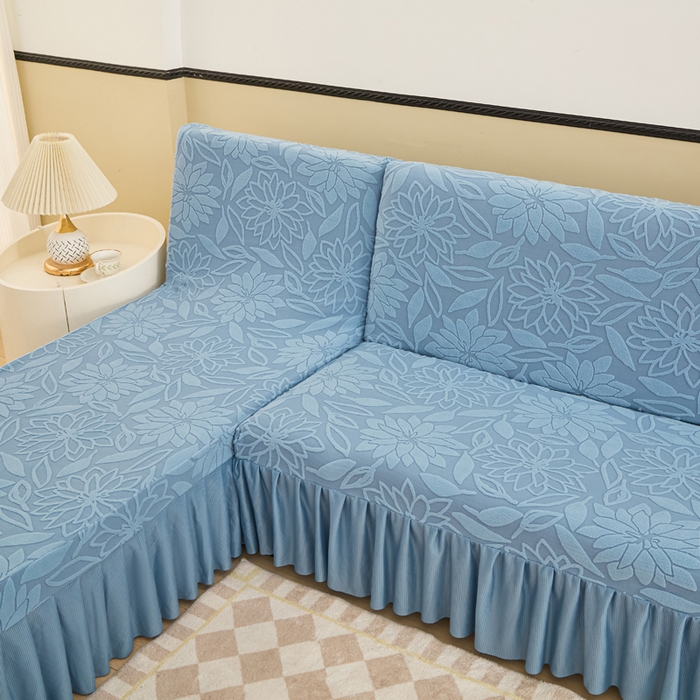 91家纺网 家纺一手货源 找家纺 （总）兴俪韵家纺 2025新款裙边款太阳花无扶手沙发套