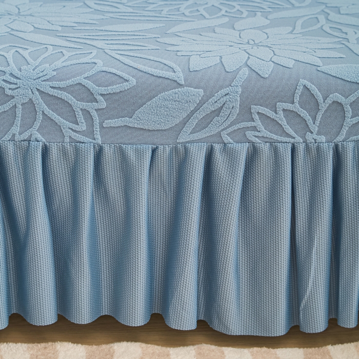 91家纺网 家纺一手货源 找家纺 （总）兴俪韵家纺 2025新款裙边款太阳花无扶手沙发套