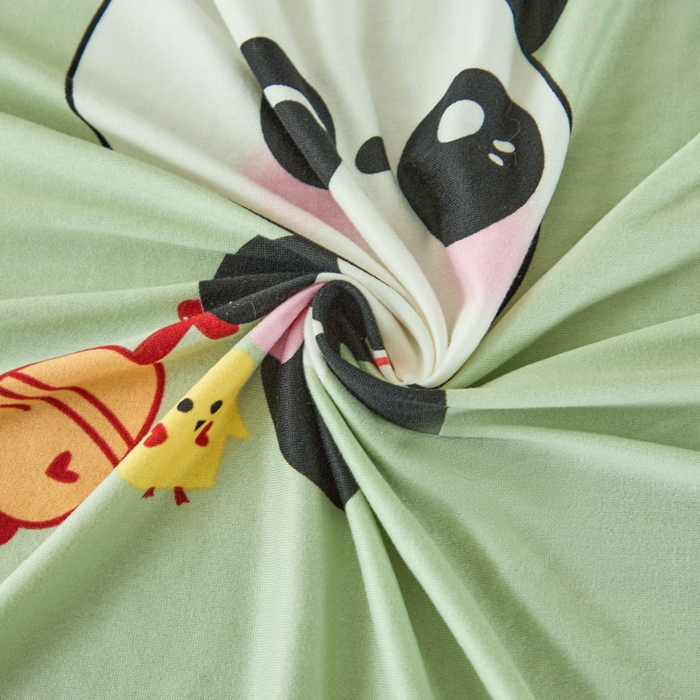 91家纺网 家纺一手货源 找家纺 兴俪韵家纺 2025新款裙边图案沙发床套-贵妃 小熊猫