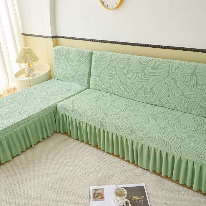 91家纺网 家纺一手货源 找家纺 （总）兴俪韵家纺 2025新款裙边款大枫叶无扶手沙发套