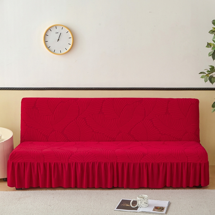 91家纺网 家纺一手货源 找家纺 （总）兴俪韵家纺 2025新款裙边款大枫叶无扶手沙发套