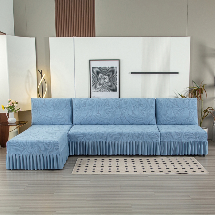 91家纺网 家纺一手货源 找家纺 （总）兴俪韵家纺 2025新款大枫叶大无扶手弹力全包沙发套