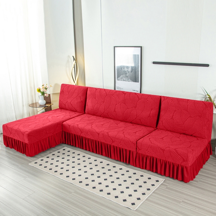 91家纺网 家纺一手货源 找家纺 （总）兴俪韵家纺 2025新款大枫叶大无扶手弹力全包沙发套