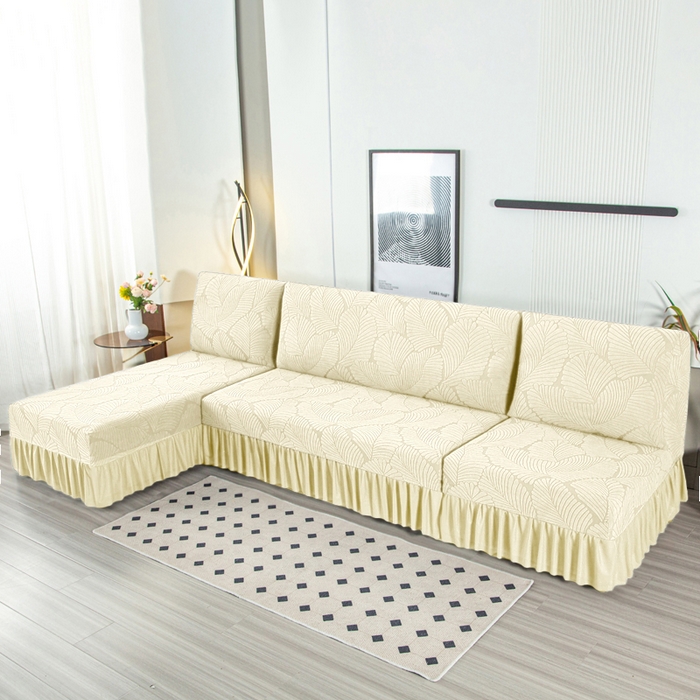 91家纺网 家纺一手货源 找家纺 （总）兴俪韵家纺 2025新款大枫叶大无扶手弹力全包沙发套