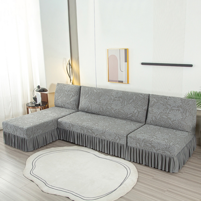 91家纺网 家纺一手货源 找家纺 （总）兴俪韵家纺 2025新款太阳花大无扶手弹力全包沙发套