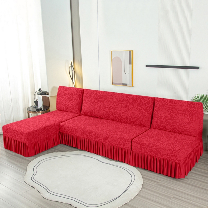 91家纺网 家纺一手货源 找家纺 （总）兴俪韵家纺 2025新款太阳花大无扶手弹力全包沙发套