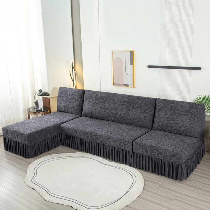 91家纺网 家纺一手货源 找家纺 （总）兴俪韵家纺 2025新款太阳花大无扶手弹力全包沙发套