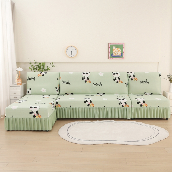 91家纺网 家纺一手货源 找家纺 （总）兴俪韵家纺 2025新款图案大无扶手弹力全包沙发套