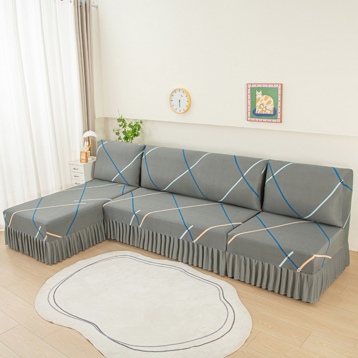 91家纺网 家纺一手货源 找家纺 （总）兴俪韵家纺 2025新款图案大无扶手弹力全包沙发套