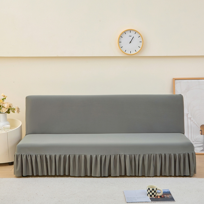 91家纺网 家纺一手货源 找家纺 （总）兴俪韵家纺 2025新款裙边款纯色无扶手沙发床套