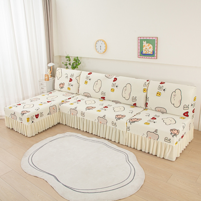 91家纺网 家纺一手货源 找家纺 （总）兴俪韵家纺 2025新款图案大无扶手弹力全包沙发套