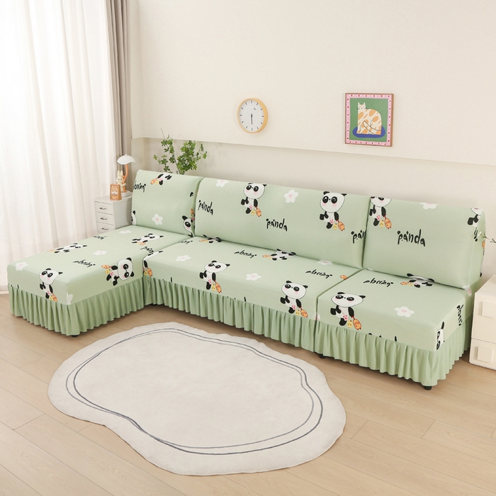 91家纺网 家纺一手货源 找家纺 （总）兴俪韵家纺 2025新款图案大无扶手弹力全包沙发套