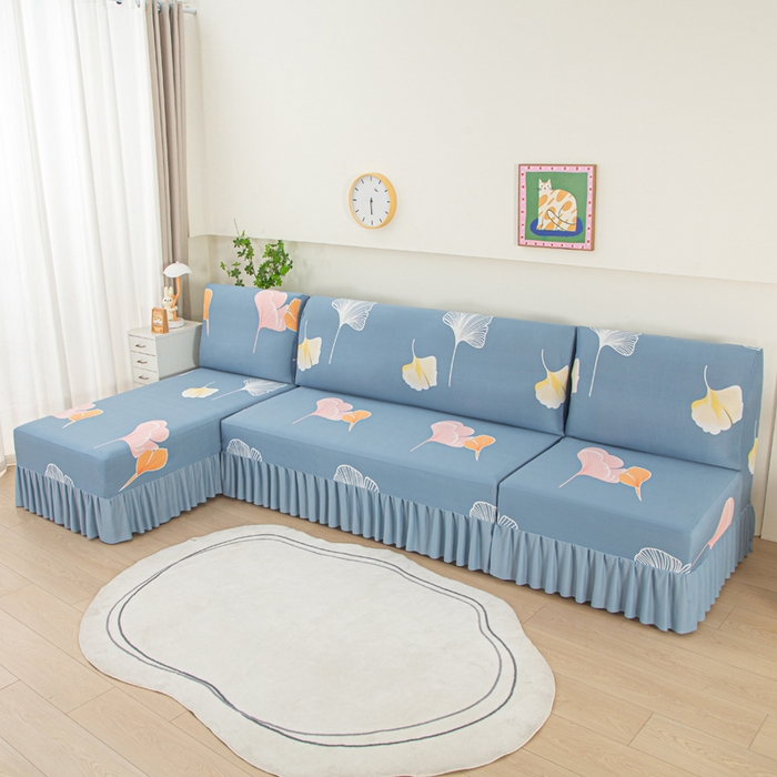 91家纺网 家纺一手货源 找家纺 （总）兴俪韵家纺 2025新款图案大无扶手弹力全包沙发套