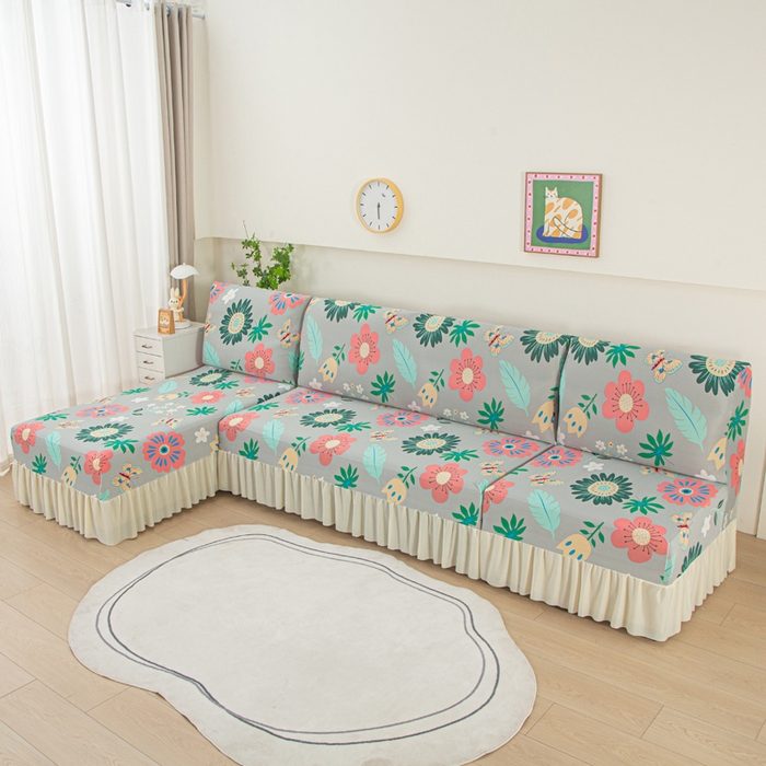 91家纺网 家纺一手货源 找家纺 （总）兴俪韵家纺 2025新款图案大无扶手弹力全包沙发套