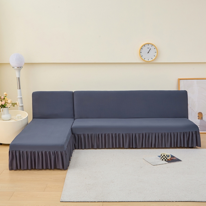 91家纺网 家纺一手货源 找家纺 （总）兴俪韵家纺 2025新款裙边款纯色无扶手沙发床套