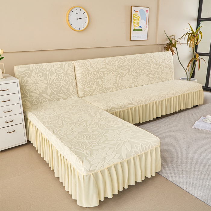 91家纺网 家纺一手货源 找家纺 （总）兴俪韵家纺 2025新款裙边款太阳花无扶手沙发床套