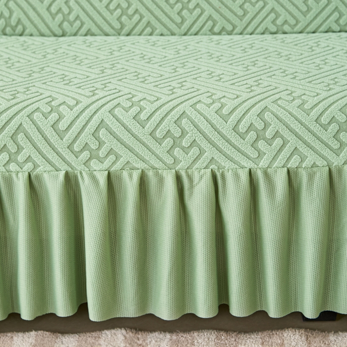 91家纺网 家纺一手货源 找家纺 （总）兴俪韵家纺 2025新款裙边款非字格无扶手沙发床套