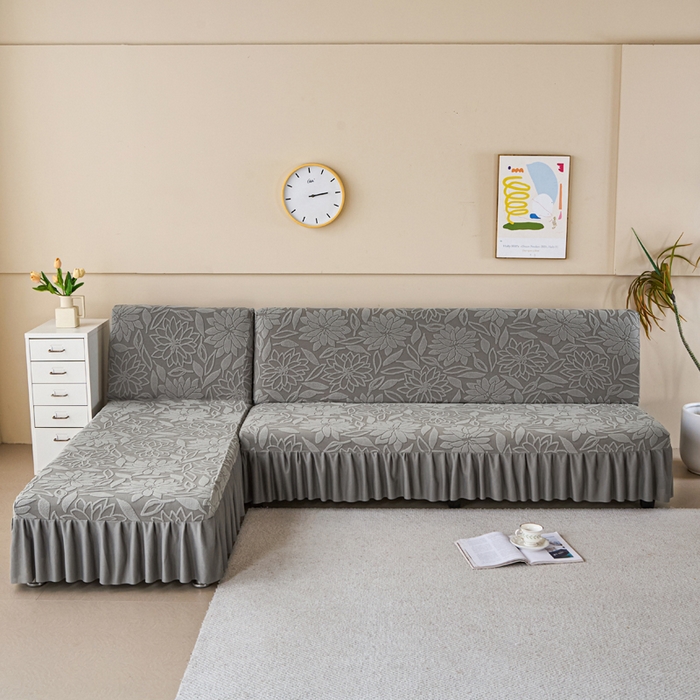 91家纺网 家纺一手货源 找家纺 （总）兴俪韵家纺 2025新款裙边款太阳花无扶手沙发床套