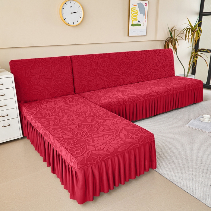 91家纺网 家纺一手货源 找家纺 （总）兴俪韵家纺 2025新款裙边款太阳花无扶手沙发床套