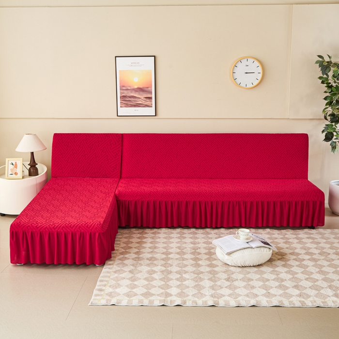 91家纺网 家纺一手货源 找家纺 （总）兴俪韵家纺 2025新款裙边款非字格无扶手沙发床套