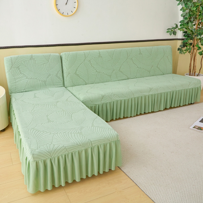 91家纺网 家纺一手货源 找家纺 （总）兴俪韵家纺 2025新款裙边款大枫叶无扶手沙发床套