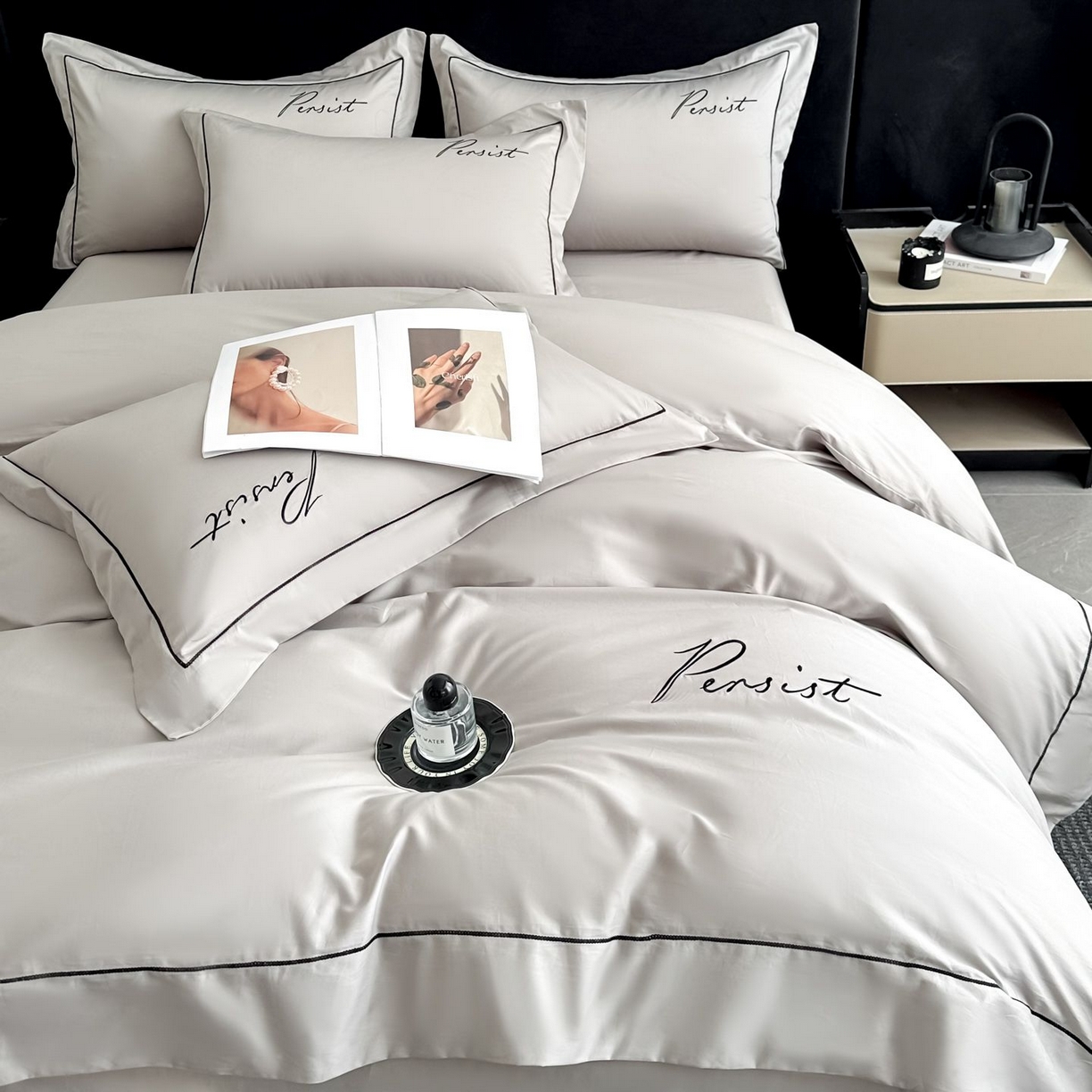 91家纺网 家纺一手货源 找家纺 （总）【控价】新方向 2026新款刺绣全棉100s贡缎长绒棉四件套-持之以恒