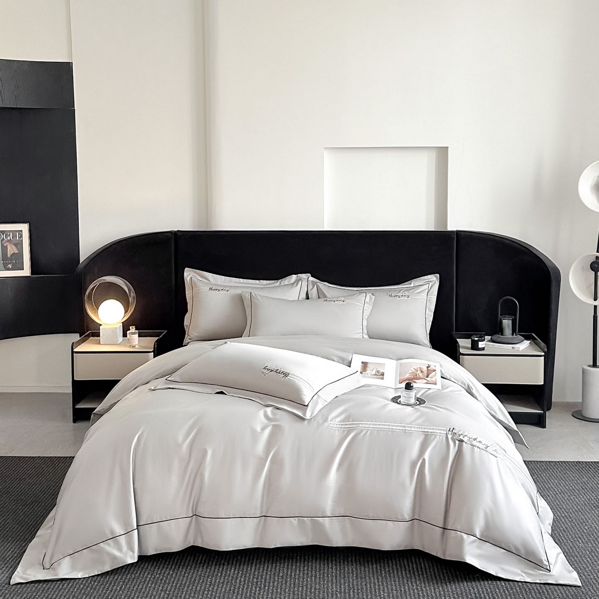 91家纺网 家纺一手货源 找家纺 （总）【控价】新方向 2026新款刺绣全棉100s贡缎长绒棉四件套-亚瑟