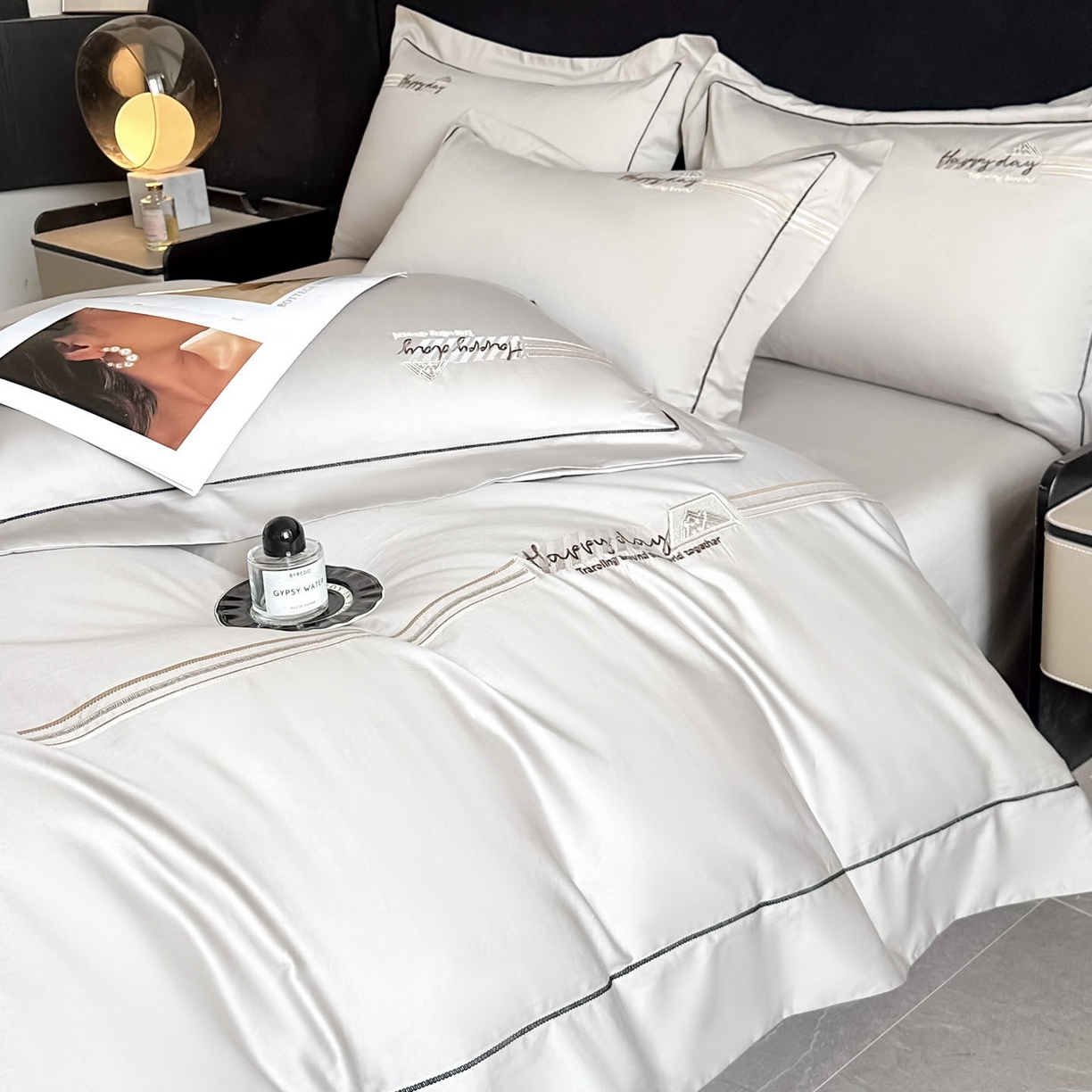 91家纺网 家纺一手货源 找家纺 （总）【控价】新方向 2026新款刺绣全棉100s贡缎长绒棉四件套-亚瑟