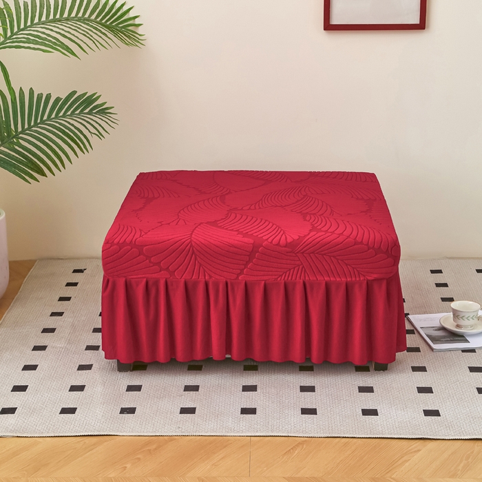 91家纺网 家纺一手货源 找家纺 （总）兴俪韵家纺 2025新款沙发大枫叶脚踏脚蹬套