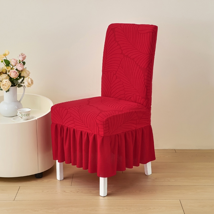 91家纺网 家纺一手货源 找家纺 （总）兴俪韵家纺 2025新款裙边大枫叶椅子套